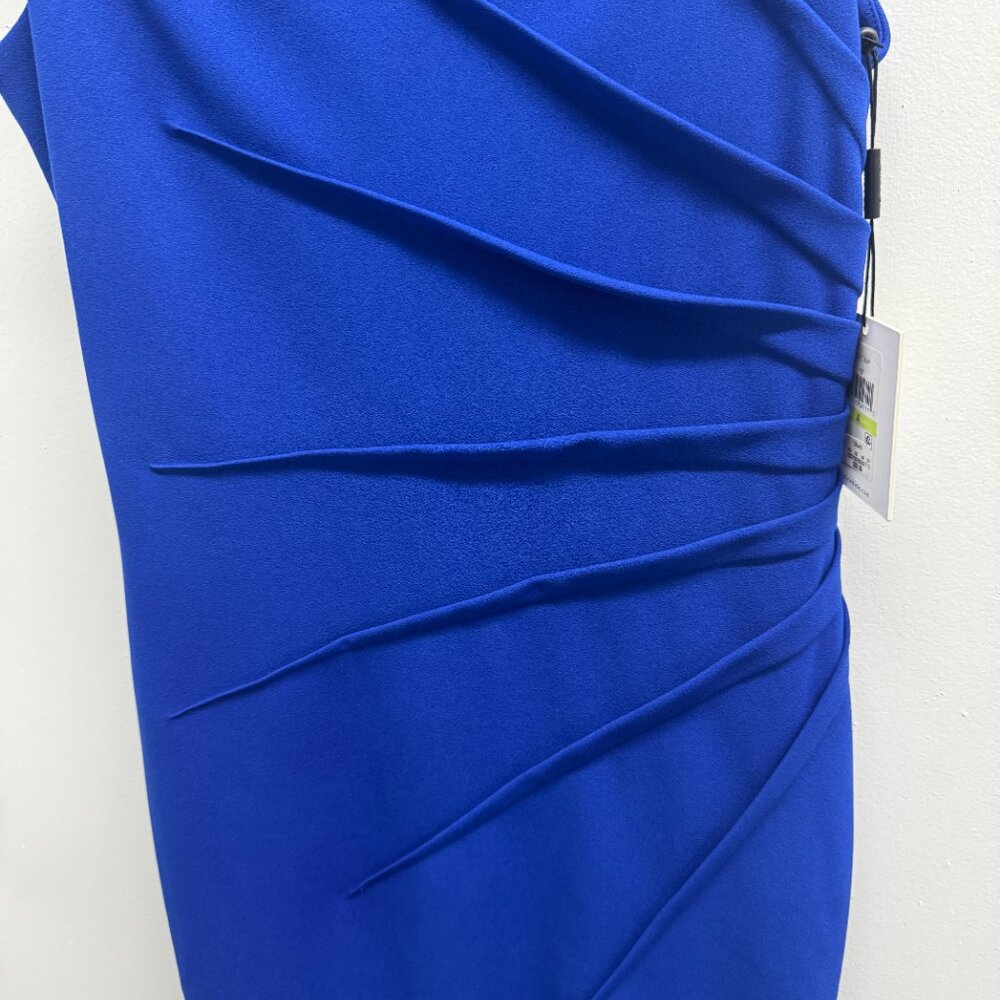 Calvin Klein Starburst Sheath Dress - Size 4, Ultramarine Blue, NWT - Picture 8 of 11